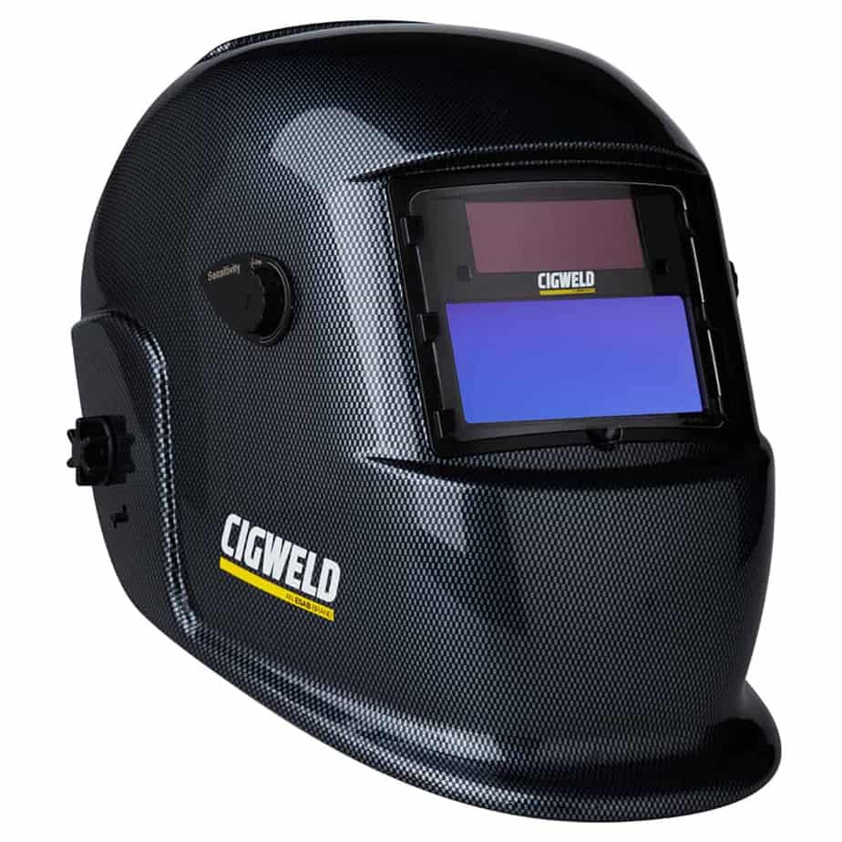 Weldskill Auto-Darkening Welding Helmet Var Shade 9-13 Carbon Fibre Print